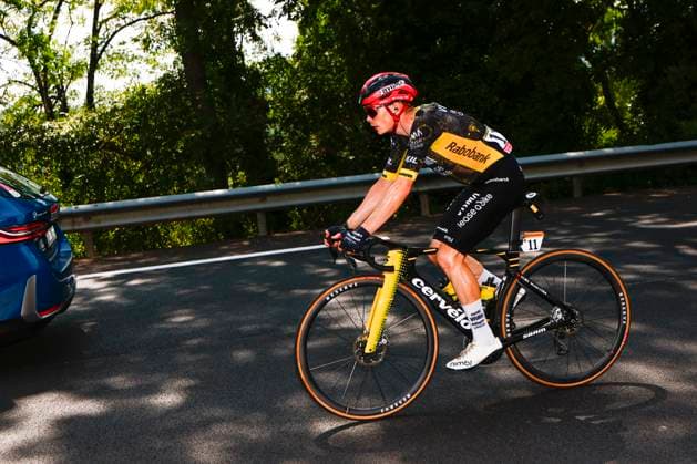 Tour de France 2026 Stage 15 PLATEAU DE SOLAISON, FRANCE - JULY 19 : Vingegaard Jonas (DEN) of Team Visma Lease a Bike in action during stage 15 of the 113rd edition of Tour de France an UCI World Tour 2.UWT cycling road race stage for Men Elite of 184 km with start in Champagnole and finish in Plateau de Solaison on July 19, 2026 in Plateau de Solaison, France, 19 07 2026 Plateau de Solaison France  Copyright: xLucaxBettinix