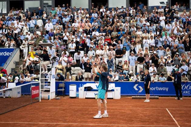 260719 Andrey Rublev of Russia celebrates after winning men™s singles during day 7 of the Nordea Open on July 19, 2026 in Bastad. Photo: Niclas Jönsson BILDBYRAN COP 273 NO0430 tennis ATP, Tennis Herren 250 nordea open bbeng final jubel celebration *** July 19, 2026: Andrey Rublev of Russia celebrates after winning the men’s singles title on day 7 of the Nordea Open on July 19, 2026 in Bastad. Photo by Niclas Jönsson, BILDBYRAN COP 273 NO0430 tennis ATP 250 Nordea Open BBENG final jubilation celebration  Copyright: NICLASxJÖNSSON BB260719NO082