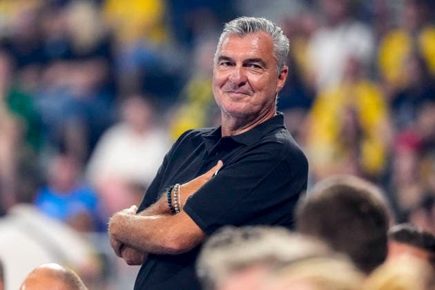 Michael Roth (Trainer, Team Apfel), Einzelbild, Einzelfoto, Aktion, Action, Freude, freuen, freut sich, freundlich, fröhlich, glücklich, strahlend, optimistisch, 19.07.2026, Mannheim (Deutschland), Handball, The Final Roar, Team Johnny - Team Apfel *** Michael Roth, Coach, Team Apfel, Single Image, Single Photo, Action, Joy, Delight, Happy, Friendly, Cheerful, Beaming, Optimistic, July 19, 2026, Mannheim, Germany, Handball, The Final Roar, Team Johnny, Team Apfel xozx