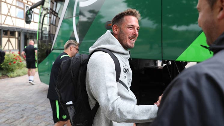 VfL Trainingslager, Weimarer Land Blankenhain, 19.07.2026, Fußball, Herren, Saison 2026 2027, 2. BL, VfL Wolfsburg, Sommer-Trainingslager: Tag 1. Ankunft, Cheftrainer Tobias Strobl (VfL Wolfsburg) Weimarer Land Niedersachsen Deutschland *** VfL Training Camp, Weimarer Land Blankenhain, July 19, 2026, Soccer, Men s, 2026–2027 Season, 2. Bundesliga, VfL Wolfsburg, Summer Training Camp Day 1: Arrival, Head Coach Tobias Strobl, VfL Wolfsburg, Weimarer Land, Lower Saxony, Germany