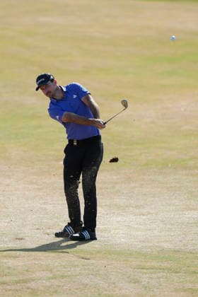 SOUTHPORT, ENGLAND - JULY 19: Nick Taylor (CAN) plays from the sixth fairway during Round 4 of the 154th Open Championship at the Royal Birkdale Golf Club, Southport on July 19, 2026 in Merseyside, England The 154th British Open Championship