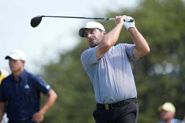 SOUTHPORT, ENGLAND - JULY 19: Francesco Molinari (ITA) plays from the second tee during Round 4 of the 154th Open Championship at the Royal Birkdale Golf Club, Southport on July 19, 2026 in Merseyside, England The 154th British Open Championship
