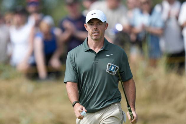 SOUTHPORT, ENGLAND - JULY 19: Rory McIlroy (NIR) walks from the first green during Round 4 of the 154th Open Championship at the Royal Birkdale Golf Club, Southport on July 19, 2026 in Merseyside, England The 154th British Open Championship