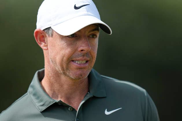 SOUTHPORT, ENGLAND - JULY 19: Rory McIlroy (NIR) walks from the first green during Round 4 of the 154th Open Championship at the Royal Birkdale Golf Club, Southport on July 19, 2026 in Merseyside, England The 154th British Open Championship