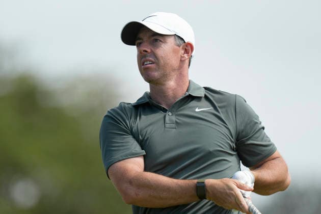 SOUTHPORT, ENGLAND - JULY 19: Rory McIlroy (NIR) plays from the second tee during Round 4 of the 154th Open Championship at the Royal Birkdale Golf Club, Southport on July 19, 2026 in Merseyside, England The 154th British Open Championship