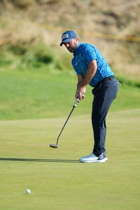 SOUTHPORT, ENGLAND - JULY 19: John Parry (ENG) putts on the sixth green during Round 4 of the 154th Open Championship at the Royal Birkdale Golf Club, Southport on July 19, 2026 in Merseyside, England The 154th British Open Championship