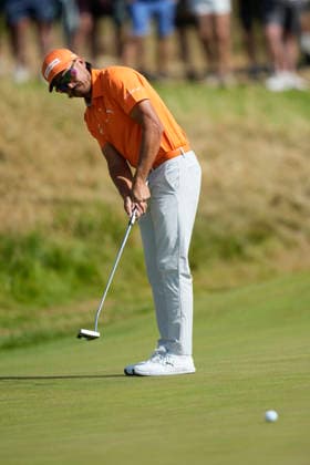 SOUTHPORT, ENGLAND - JULY 19: Ricky Fowler (USA) putts on the sixth green during Round 4 of the 154th Open Championship at the Royal Birkdale Golf Club, Southport on July 19, 2026 in Merseyside, England The 154th British Open Championship
