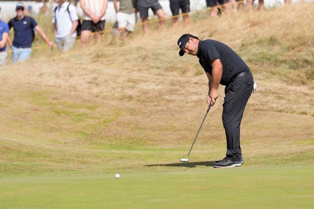 SOUTHPORT, ENGLAND - JULY 19: Patrick Reed (USA) putts on the third green during Round 4 of the 154th Open Championship at the Royal Birkdale Golf Club, Southport on July 19, 2026 in Merseyside, England The 154th British Open Championship