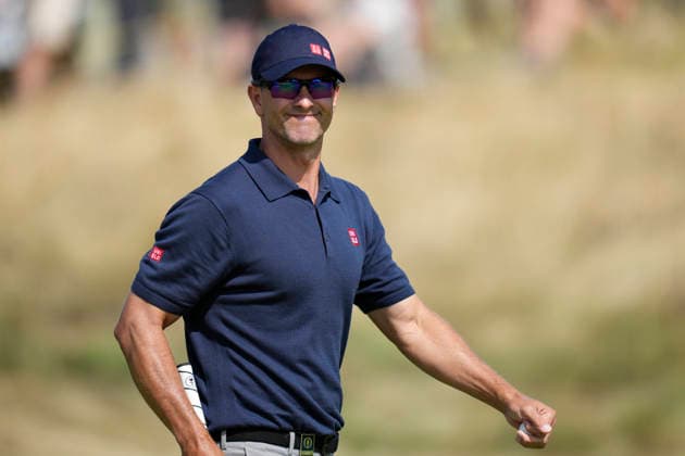 SOUTHPORT, ENGLAND - JULY 19: Adam Scott (AUS) on the third green during Round 4 of the 154th Open Championship at the Royal Birkdale Golf Club, Southport on July 19, 2026 in Merseyside, England The 154th British Open Championship