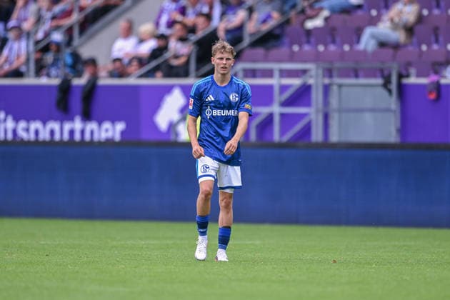 19.07.2026, Fussball, , Saison 2025 2026, Testspiel, FC Erzgebirge Aue - FC Schalke 04, Lucar Vozar (FC Schalke 04) xRHR-FOTO YYx *** July 19, 2026, Soccer, , 2025–2026 Season, Friendly Match, FC Erzgebirge Aue vs. FC Schalke 04, Lucar Vozar, FC Schalke 04 xRHR PHOTO YYx Copyright: KROEGER RHR-FOTOx RHR-FOTO YY