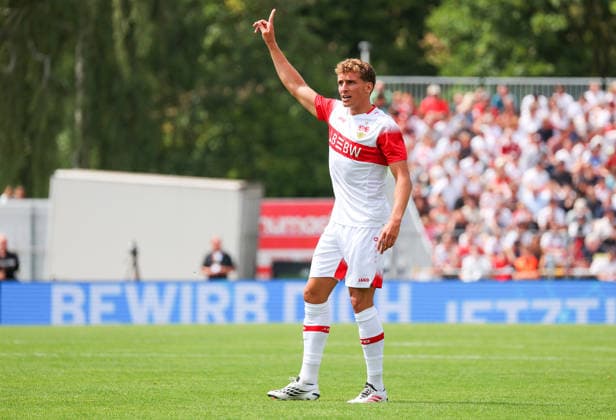 19.07.2026, Deutschland, Balingen, Fußball Bundesliga, Saison 2026 2027, Testspiel, TSG Balingen vs. VfB Stuttgart, Grischa Prömel (VfB) *** July 19, 2026, Germany, Balingen, Bundesliga, 2026–2027 season, Friendly match, TSG Balingen vs. VfB Stuttgart, Grischa Prömel (VfB)