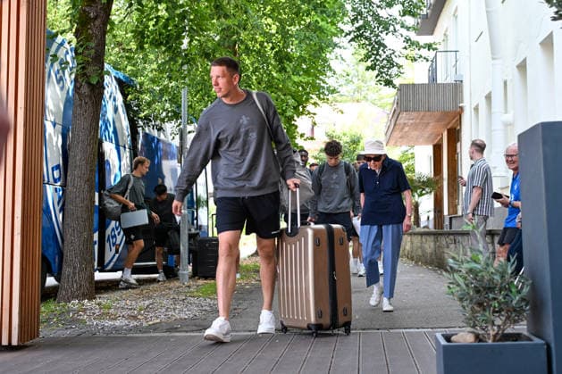 19.07.2026, Bad Wörishofen, Deutschland. 2. Bundesliga: Ankunft des SV Darmstadt 98 in Bad Wörishofen. Sommertrainingslager. Vorbereitung auf die Saison 2026 2027. Alexander Brunst (SV Darmstadt 98) *** July 19, 2026, Bad Wörishofen, Germany, 2. Bundesliga: SV Darmstadt 98 arrives in Bad Wörishofen for summer training camp in preparation for the 2026–2027 season. Alexander Brunst, SV Darmstadt 98