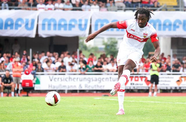 19.07.2026, Deutschland, Balingen, Fußball Bundesliga, Saison 2026 2027, Testspiel, TSG Balingen vs. VfB Stuttgart, Dan-Axel Zagadou (VfB) *** July 19, 2026, Germany, Balingen, Bundesliga, 2026–2027 season, Friendly match, TSG Balingen vs. VfB Stuttgart, Dan Axel Zagadou (VfB)