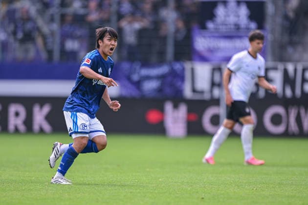 19.07.2026, Fussball, , Saison 2025 2026, Testspiel, FC Erzgebirge Aue - FC Schalke 04, Satoshi Tanaka (FC Schalke 04) xRHR-FOTO YYx *** July 19, 2026, Soccer, , 2025–2026 Season, Friendly Match, FC Erzgebirge Aue vs. FC Schalke 04, Satoshi Tanaka, FC Schalke 04 xRHR PHOTO YYx Copyright: KROEGER RHR-FOTOx RHR-FOTO YY