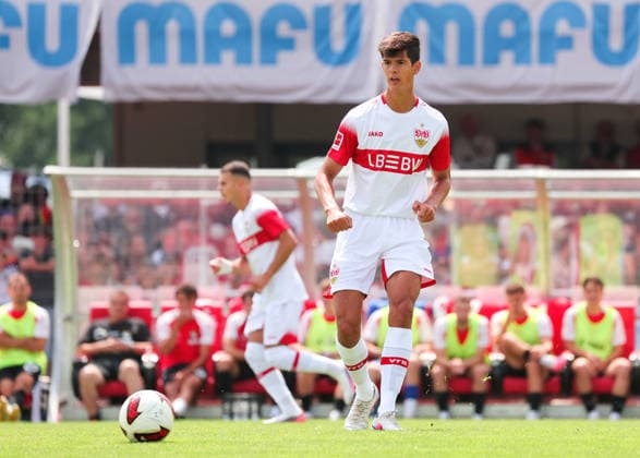 19.07.2026, Deutschland, Balingen, Fußball Bundesliga, Saison 2026 2027, Testspiel, TSG Balingen vs. VfB Stuttgart, Chema (VfB) *** July 19, 2026, Germany, Balingen, Bundesliga, 2026–2027 season, Friendly Match, TSG Balingen vs. VfB Stuttgart, Chema VfB