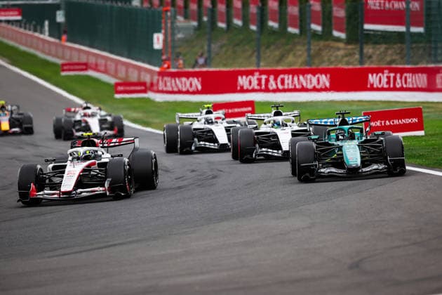 F1 - BELGIAN GRAND PRIX 2026 87 BEARMAN Ollie Oliver (gbr), TGR Haas F1 Team VF-26, action 18 STROLL Lance (can), Aston Martin F1 Team AMR26, action during the Formula 1 Belgian Grand Prix 2026, 10th round of the 2026 Formula One World Championship, WM, Weltmeisterschaft from July 17 to 19, 2026 on the Circuit de Spa-Francorchamps, in Stavelot, Belgium -  Copyright: xEricxAlonsox