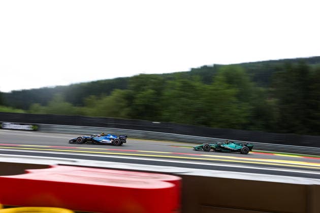 F1 - BELGIAN GRAND PRIX 2026 55 SAINZ Carlos (spa), Williams Racing FW48, action 18 STROLL Lance (can), Aston Martin F1 Team AMR26, action during the Formula 1 Belgian Grand Prix 2026, 10th round of the 2026 Formula One World Championship, WM, Weltmeisterschaft from July 17 to 19, 2026 on the Circuit de Spa-Francorchamps, in Stavelot, Belgium -  Copyright: xFLORENTxGOODENx
