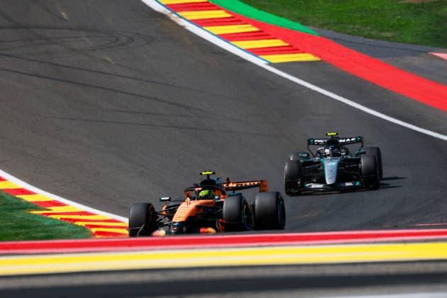 F1 - BELGIAN GRAND PRIX 2026 01 NORRIS Lando (gbr), McLaren F1 Team MCL40, action during the Formula 1 Belgian Grand Prix 2026, 10th round of the 2026 Formula One World Championship, WM, Weltmeisterschaft from July 17 to 19, 2026 on the Circuit de Spa-Francorchamps, in Stavelot, Belgium -  Copyright: xFLORENTxGOODENx