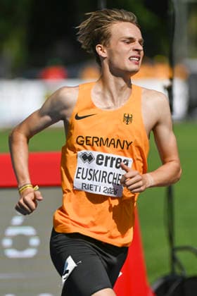 U18-Europameisterschaften Leichtathletik, Rieti Italien Paul Euskirchen (GER Eintracht Hildesheim) bei den U18-Europameisterschaften Leichtathletik, Rieti Italien *** U18 European Athletics Championships, Rieti, Italy; Paul Euskirchen (GER), Eintracht Hildesheim, at the U18 European Athletics Championships in Rieti, Italy Copyright: xBEAUTIFULxSPORTS DecaxText&Bildx