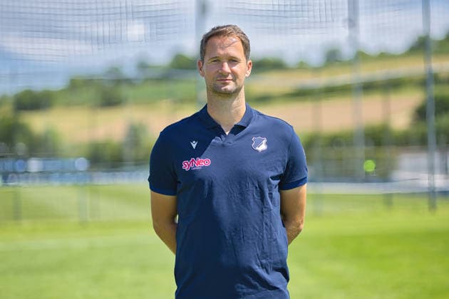 Nick Poschwitz Co-Trainer); TSG Hoffenheim II; 3.Liga, Portraittermin 2026 2027 Zuzenhausen *** Nick Poschwitz, Assistant Coach, TSG Hoffenheim II (3. Liga), Photo Shoot 2026–2027, Zuzenhausen Copyright: xEibner-Pressefoto JoergxHirschx EP_JHH