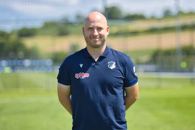 Florian Desprez (Physiotherapeut); TSG Hoffenheim II; 3.Liga, Portraittermin 2026 2027 Zuzenhausen *** Florian Desprez, Physical Therapist for TSG Hoffenheim II (3. Liga), Photo Shoot 2026–2027, Zuzenhausen Copyright: xEibner-Pressefoto JoergxHirschx EP_JHH