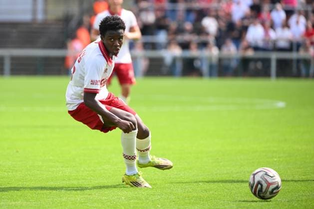Sporting Hasselt v Royal Antwerp FC - Jupiler Pro League Friendly HASSELT, BELGIUM - JULY 19 : Fofana Modibo midfielder of Royal Antwerp FC during the Jupiler Pro League friendly match between Sporting Hasselt and Royal Antwerp FC on July 19, 2026 in Hasselt, Belgium, 19 07 2026 Hasselt Belgium  Copyright: xVincentxKalutx