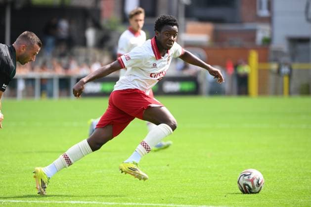 Sporting Hasselt v Royal Antwerp FC - Jupiler Pro League Friendly HASSELT, BELGIUM - JULY 19 : Fofana Modibo midfielder of Royal Antwerp FC during the Jupiler Pro League friendly match between Sporting Hasselt and Royal Antwerp FC on July 19, 2026 in Hasselt, Belgium, 19 07 2026 Hasselt Belgium  Copyright: xVincentxKalutx