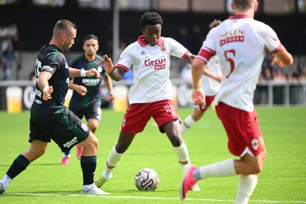 Sporting Hasselt v Royal Antwerp FC - Jupiler Pro League Friendly HASSELT, BELGIUM - JULY 19 : Fofana Modibo midfielder of Royal Antwerp FC during the Jupiler Pro League friendly match between Sporting Hasselt and Royal Antwerp FC on July 19, 2026 in Hasselt, Belgium, 19 07 2026 Hasselt Belgium  Copyright: xVincentxKalutx
