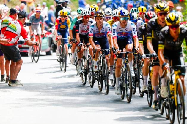 Tour de France 2026 Stage 15 PLATEAU DE SOLAISON, FRANCE - JULY 19 : Evenepoel Remco (BEL) of Red Bull BORA Hansgrohe in action during stage 15 of the 113rd edition of Tour de France an UCI World Tour 2.UWT cycling road race stage for Men Elite of 184 km with start in Champagnole and finish in Plateau de Solaison on July 19, 2026 in Plateau de Solaison, France, 19 07 2026 Plateau de Solaison France  Copyright: xLucaxBettinix