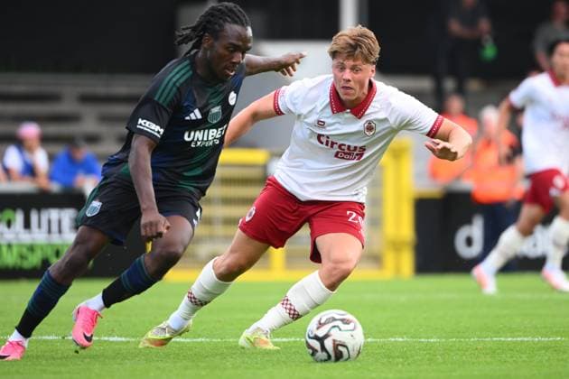 Sporting Hasselt v Royal Antwerp FC - Jupiler Pro League Friendly HASSELT, BELGIUM - JULY 19 : Van Helden Rein defender of Royal Antwerp FC during the Jupiler Pro League friendly match between Sporting Hasselt and Royal Antwerp FC on July 19, 2026 in Hasselt, Belgium, 19 07 2026 Hasselt Belgium  Copyright: xVincentxKalutx