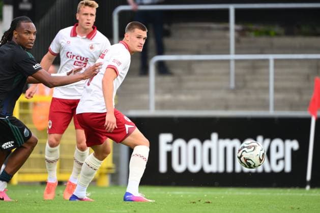 Sporting Hasselt v Royal Antwerp FC - Jupiler Pro League Friendly HASSELT, BELGIUM - JULY 19 : Vandeplas Gerard forward of Royal Antwerp FC during the Jupiler Pro League friendly match between Sporting Hasselt and Royal Antwerp FC on July 19, 2026 in Hasselt, Belgium, 19 07 2026 Hasselt Belgium  Copyright: xVincentxKalutx