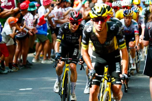 Tour de France 2026 Stage 15 PLATEAU DE SOLAISON, FRANCE - JULY 19 : Vingegaard Jonas (DEN) of Team Visma Lease a Bike in action during stage 15 of the 113rd edition of Tour de France an UCI World Tour 2.UWT cycling road race stage for Men Elite of 184 km with start in Champagnole and finish in Plateau de Solaison on July 19, 2026 in Plateau de Solaison, France, 19 07 2026 Plateau de Solaison France  Copyright: xLucaxBettinix