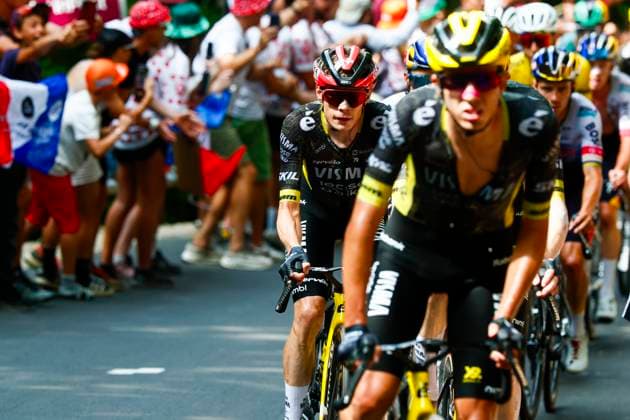 Tour de France 2026 Stage 15 PLATEAU DE SOLAISON, FRANCE - JULY 19 : Vingegaard Jonas (DEN) of Team Visma Lease a Bike in action during stage 15 of the 113rd edition of Tour de France an UCI World Tour 2.UWT cycling road race stage for Men Elite of 184 km with start in Champagnole and finish in Plateau de Solaison on July 19, 2026 in Plateau de Solaison, France, 19 07 2026 Plateau de Solaison France  Copyright: xLucaxBettinix