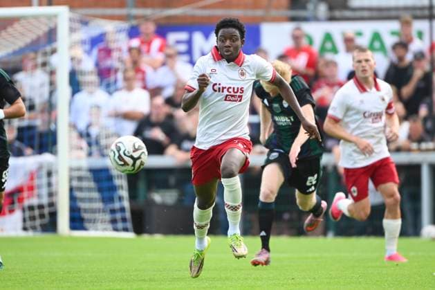 Sporting Hasselt v Royal Antwerp FC - Jupiler Pro League Friendly HASSELT, BELGIUM - JULY 19 : Fofana Modibo midfielder of Royal Antwerp FC during the Jupiler Pro League friendly match between Sporting Hasselt and Royal Antwerp FC on July 19, 2026 in Hasselt, Belgium, 19 07 2026 Hasselt Belgium  Copyright: xVincentxKalutx