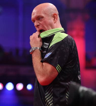 World Matchplay Darts 2026 Michael van Gerwen during the 2026 World Matchplay darts at Winter Gardens, Blackpool, UK on 19 July 2026. Blackpool Winter Gardens UK Editorial use only , Copyright: xChrisxSargeantx PSI-24526-0110