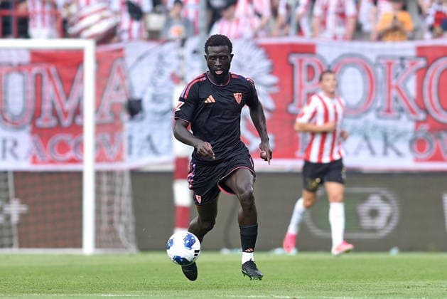 2026.07.19 Krakow Pilka nozna , sezon 2026 27 , sparing , mecz sparingowy , mecz towarzyski w ramach obchodow jubileuszu Cracovii Cracovia Krakow - Sevilla FC N z Arouna Sangante Foto Krzysztof Porebski PressFocus 2026.07.19 Krakow Football , friendly game , anniversary of Cracovia , 2026 2027 season Cracovia Krakow - Sevilla FC Arouna Sangante Credit: Krzysztof Porebski PressFocus NEWSPIX.PL --- newspix.pl 