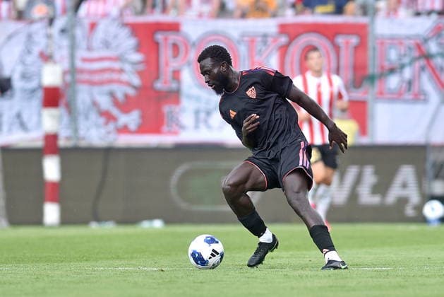 2026.07.19 Krakow Pilka nozna , sezon 2026 27 , sparing , mecz sparingowy , mecz towarzyski w ramach obchodow jubileuszu Cracovii Cracovia Krakow - Sevilla FC N z Arouna Sangante Foto Krzysztof Porebski PressFocus 2026.07.19 Krakow Football , friendly game , anniversary of Cracovia , 2026 2027 season Cracovia Krakow - Sevilla FC Arouna Sangante Credit: Krzysztof Porebski PressFocus NEWSPIX.PL --- newspix.pl 