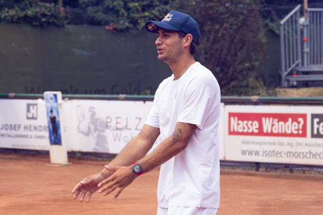 Krefeld, Deutschland 19. Juli 2026: 2. Tennis-Bundesliga Herren - 2026 - HTC Blau-Weiß Krefeld gegen Bremer TC v. 1912 Im Bild: Flavio Cobolli (BWK) HTC Blau Weiß Nordrhein Westfalen *** Krefeld, Germany, July 19, 2026 – Men’s Tennis Bundesliga 2, 2026: HTC Blau Weiß Krefeld vs. Bremer TC v 1912. Pictured: Flavio Cobolli, BWK HTC Blau Weiß North Rhine-Westphalia Copyright: xFotostandx xGoertzx