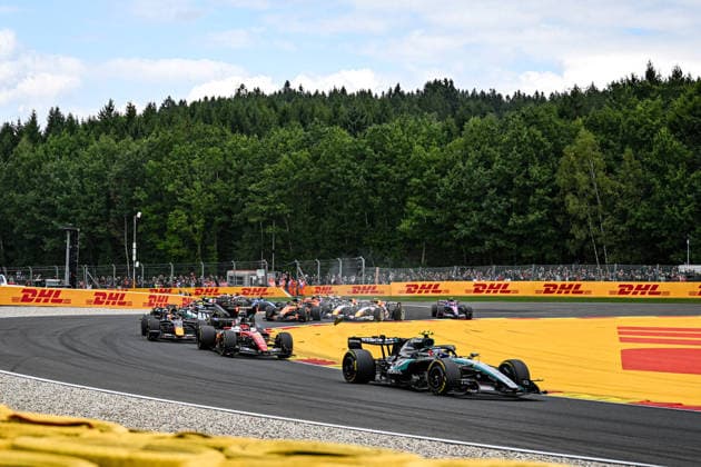 Formula One GP Spa Francorchamps, Belgium. Sunday, July 19, 2026 Start of the race. Andrea Kimi Antonelli 12, Mercedes-AMG Petronas F1 Team and Charles LECLERC 16, Scuderia Ferrari HP; Formula One GP Spa Francorchamps, Belgium. Sunday, July 19, 2026 *** Formula One Grand Prix at Spa-Francorchamps, Belgium, Sunday, July 19, 2026. Start of the race: Andrea Kimi Antonelli 12, Mercedes AMG Petronas F1 Team, and Charles Leclerc 16, Scuderia Ferrari HP. Formula One Grand Prix at Spa-Francorchamps, Belgium, Sunday, July 19, 2026 Copyright: xBEAUTIFULxSPORTS Erlhofx