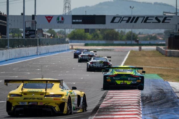 IPA86811094 - Nicki THIIM and Kobe PAUWELS driving the ( 7) Aston Martin Vantage AMR GT3 EVO for Comtoyou Racing during Round 5 of the GT World Challenge at Misano, Italy, on July 19, 2026  Copyright: xLucaxRossini IPAxSportx xx 86811094