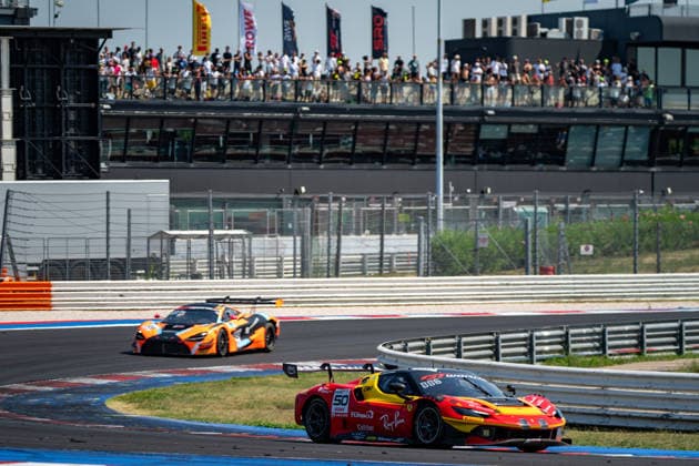 IPA86811076 - Arthur LECLERC and Thomas NEUBAUER driving the ( 50) Ferrari 296 GT3 EVO for AF Corse during Round 5 of the GT World Challenge at Misano, Italy, on July 19, 2026  Copyright: xLucaxRossini IPAxSportx xx 86811076