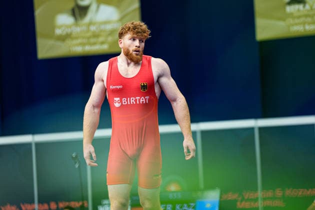 Wrestling Ranking Series Polyak & Janos & Istvan Memorial 97kg GR - Darius Kiefer (GER) *** Wrestling Ranking Series: Janos Istvan Polyak Memorial, 97 kg Greco-Roman: Darius Kiefer (GER) Copyright: xUnitedxWorldxWrestlingx xAmirrezx United World Wrestling Kadir C