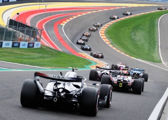 Illustration picture taken at the Raidillon during the start of the Grand Prix F1 of Belgium race, in Spa-Francorchamps, Sunday 19 July 2026. The Spa-Francorchamps Formula One Grand Prix takes place this weekend, from July 17th to July 19th. BENOITxDOPPAGNE  x181480188x