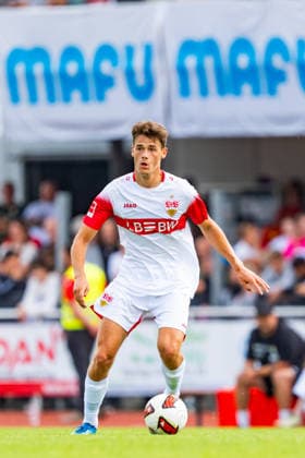 Testspiel: TSG Balingen vs. VfB Stuttgart; 19.07.2026 Balingen, GERMANY - 19. July 2027: Lauri Penna (VfB Stuttgart, 49) während dem Testspiel zwischen der TSG Balingen und dem VfB Stuttgart in der BIZERBA ARENA, Balingen. *** Friendly Match: TSG Balingen vs. VfB Stuttgart, July 19, 2026, Balingen, GERMANY; July 19, 2027, Lauri Penna, VfB Stuttgart, 49, during the friendly match between TSG Balingen and VfB Stuttgart at the BIZERBA ARENA, Balingen Copyright: xBEAUTIFULxSPORTS Steinx