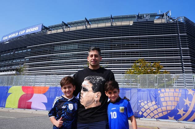 Spain v Argentina - FIFA World Cup, WM, Weltmeisterschaft, Fussball 2026 - Final NEW JERSEY, UNITED STATES - JULY 19: Fans gather prior the FIFA World Cup 2026 Final match between Spain and Argentina at New Jersey Stadium (MetLife Stadium) in East Rutherford, New Jersey, USA, on July 19, 2026. Evrim Aydin Anadolu New Jersey United States. Editorial use only. Please get in touch for any other usage.  Copyright: x2026xAnadoluxEvrimxAydinx