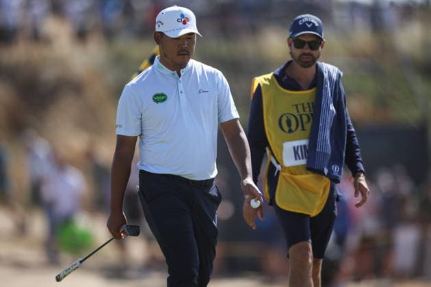 154th Open Golf Championships - Round 4 Si Woo Kim of South Korea walks off the 8th green during the fourth round of the British Open Golf Championships at Royal Birkdale in Southport, Britain, 19 July 2026. SOUTHPORT UNITED KINGDOM  Copyright: xADAMxVAUGHANx