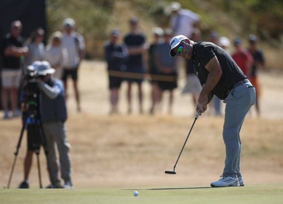 154th Open Golf Championships - Round 4 Ryan Fox of Australia putts on the 8th green during the fourth round of the British Open Golf Championships at Royal Birkdale in Southport, Britain, 19 July 2026. SOUTHPORT UNITED KINGDOM  Copyright: xADAMxVAUGHANx