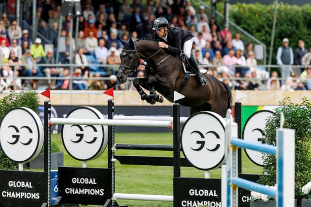 RIESENBECK - Longines Global Champions Tour of Riesenbeck 2026, RIESENBECK - Longines Global Champions Tour of Riesenbeck 2026 EHNING Marcus (GER), Coolio 42 Longines GCT Grand Prix of Riesenbeck CSI5* - Int. jumping competition against the clock with jump-off (1.60 m) Riesenbeck, Riesenbeck International 19. July 2026 - *** RIESENBECK Longines Global Champions Tour of Riesenbeck 2026, RIESENBECK Longines Global Champions Tour of Riesenbeck 2026 EHNING Marcus GER, Coolio 42 Longines GCT Grand Prix of Riesenbeck CSI5* International show jumping competition against the clock with a jump-off, 160 m, Riesenbeck, Riesenbeck International, July 19, 2026