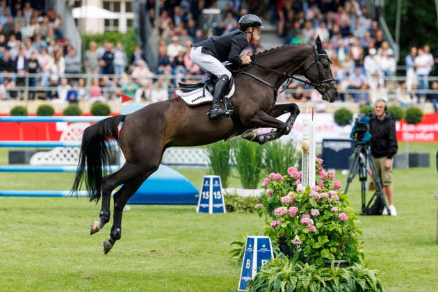 RIESENBECK - Longines Global Champions Tour of Riesenbeck 2026, RIESENBECK - Longines Global Champions Tour of Riesenbeck 2026 EHNING Marcus (GER), Coolio 42 Longines GCT Grand Prix of Riesenbeck CSI5* - Int. jumping competition against the clock with jump-off (1.60 m) Riesenbeck, Riesenbeck International 19. July 2026 - *** RIESENBECK Longines Global Champions Tour of Riesenbeck 2026, RIESENBECK Longines Global Champions Tour of Riesenbeck 2026 EHNING Marcus GER, Coolio 42 Longines GCT Grand Prix of Riesenbeck CSI5* International show jumping competition against the clock with a jump-off, 160 m, Riesenbeck, Riesenbeck International, July 19, 2026