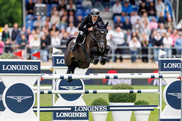 RIESENBECK - Longines Global Champions Tour of Riesenbeck 2026, RIESENBECK - Longines Global Champions Tour of Riesenbeck 2026 EHNING Marcus (GER), Coolio 42 Longines GCT Grand Prix of Riesenbeck CSI5* - Int. jumping competition against the clock with jump-off (1.60 m) Riesenbeck, Riesenbeck International 19. July 2026 - *** RIESENBECK Longines Global Champions Tour of Riesenbeck 2026, RIESENBECK Longines Global Champions Tour of Riesenbeck 2026 EHNING Marcus GER, Coolio 42 Longines GCT Grand Prix of Riesenbeck CSI5* International show jumping competition against the clock with a jump-off, 160 m, Riesenbeck, Riesenbeck International, July 19, 2026